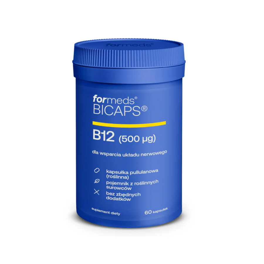 Bicaps B12 - metylokobalamina - ForMeds - 60 kapsułek