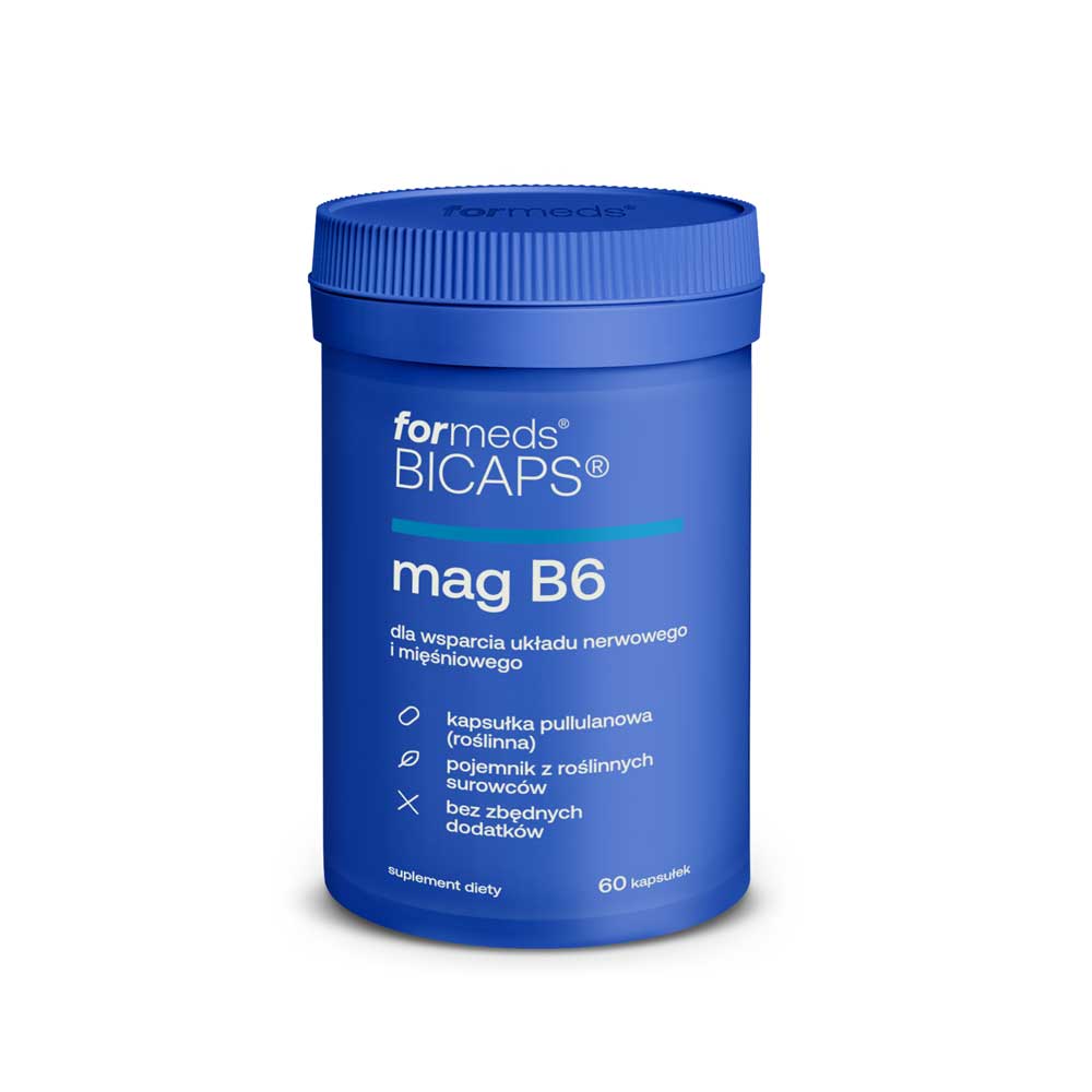 Bicaps Mag B6 - cytrynian magnezu - Formeds - 60 kapsułek