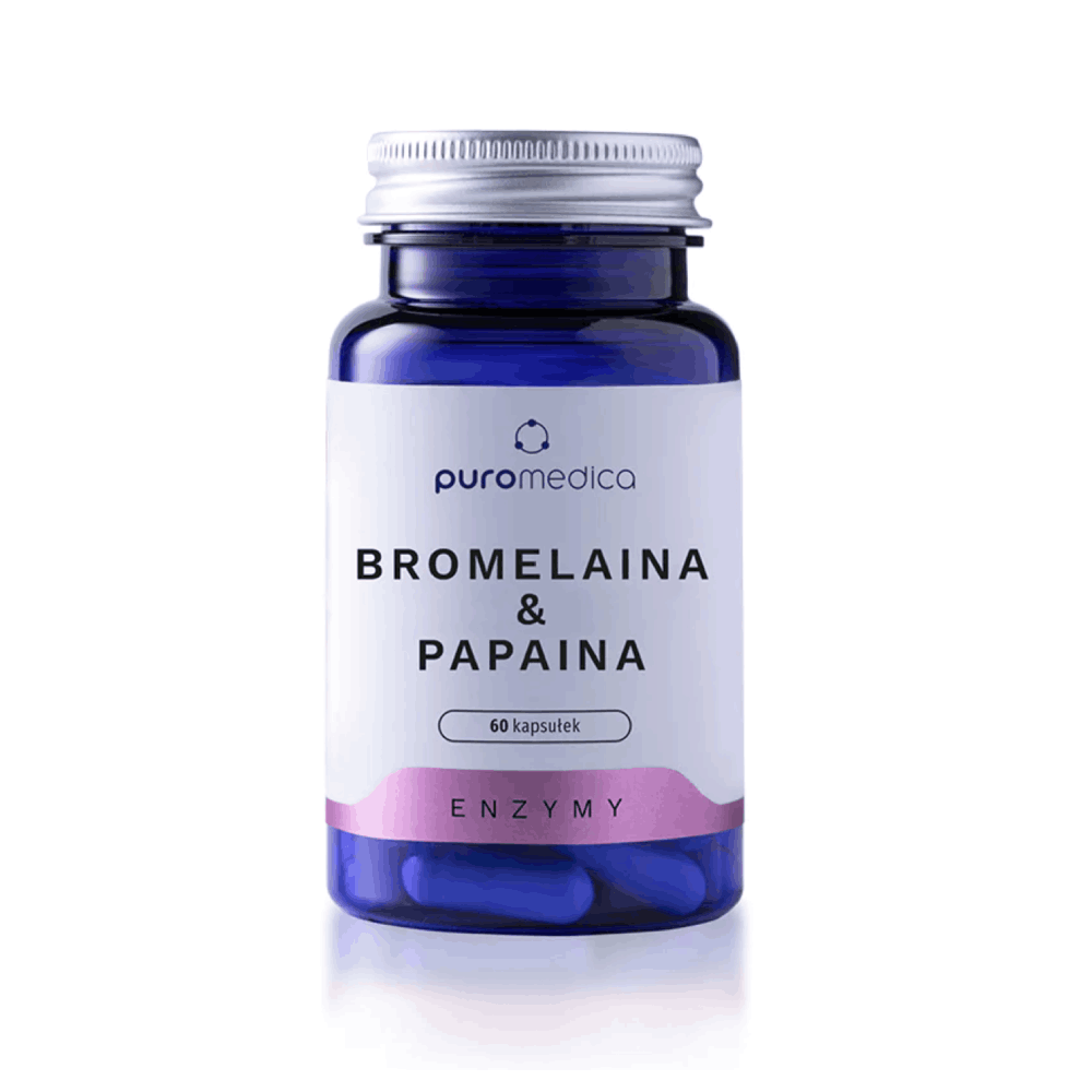Bromelaina - Puromedica - 60 kapsułek