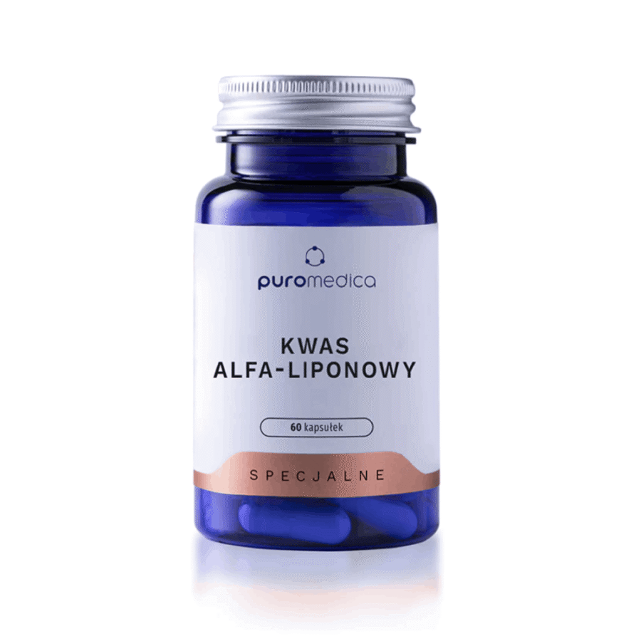 Kwas alfa-liponowy - Puromedica - 60 kapsułek