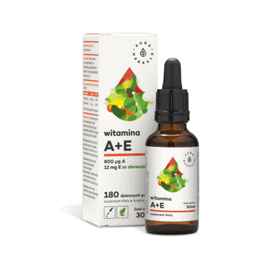 Witamina A+E - Aura Herbals - krople 30 ml