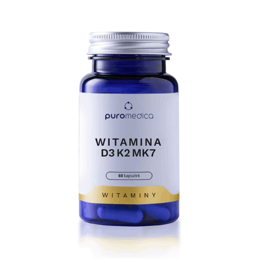 Witamina D3K2MK7 - Puromedica - 60 kapsułek