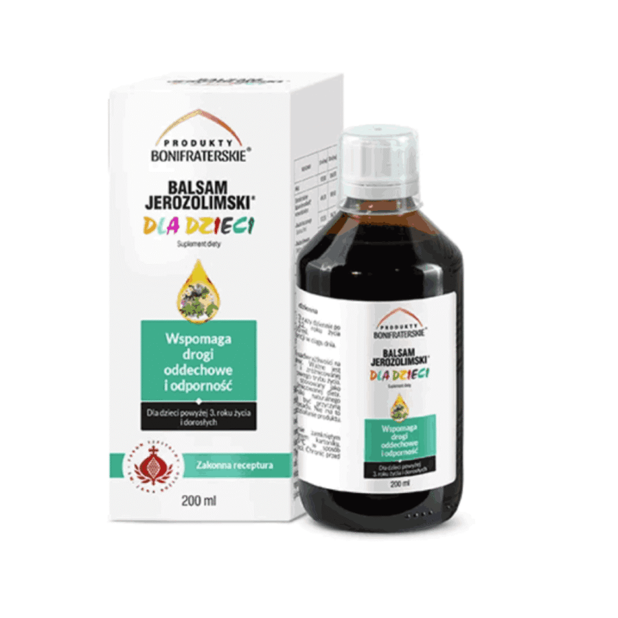 Balsam Jerozolimski dla dzieci - Produkty Bonifaterskie - 200 ml