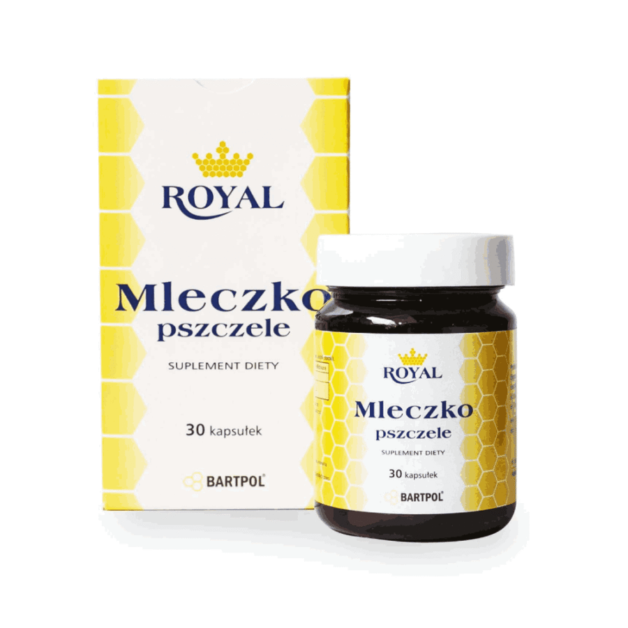 Mleczko Pszczele Bio Royal Bartpol - mleczko pszczele liofilizowane - 30 kapsułek