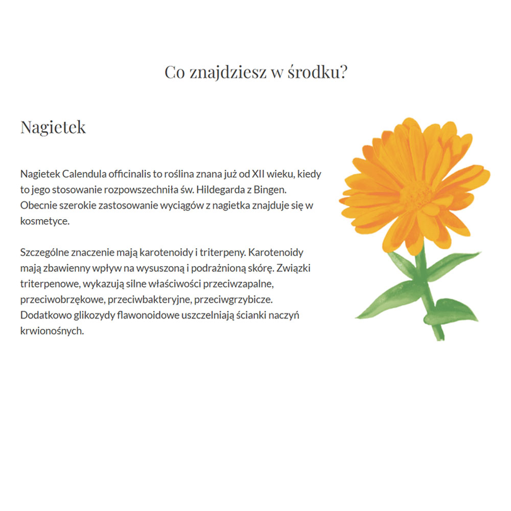 Nagietek balsam do przesuszonej skóry - Ziołowa Wyspa - 30 ml