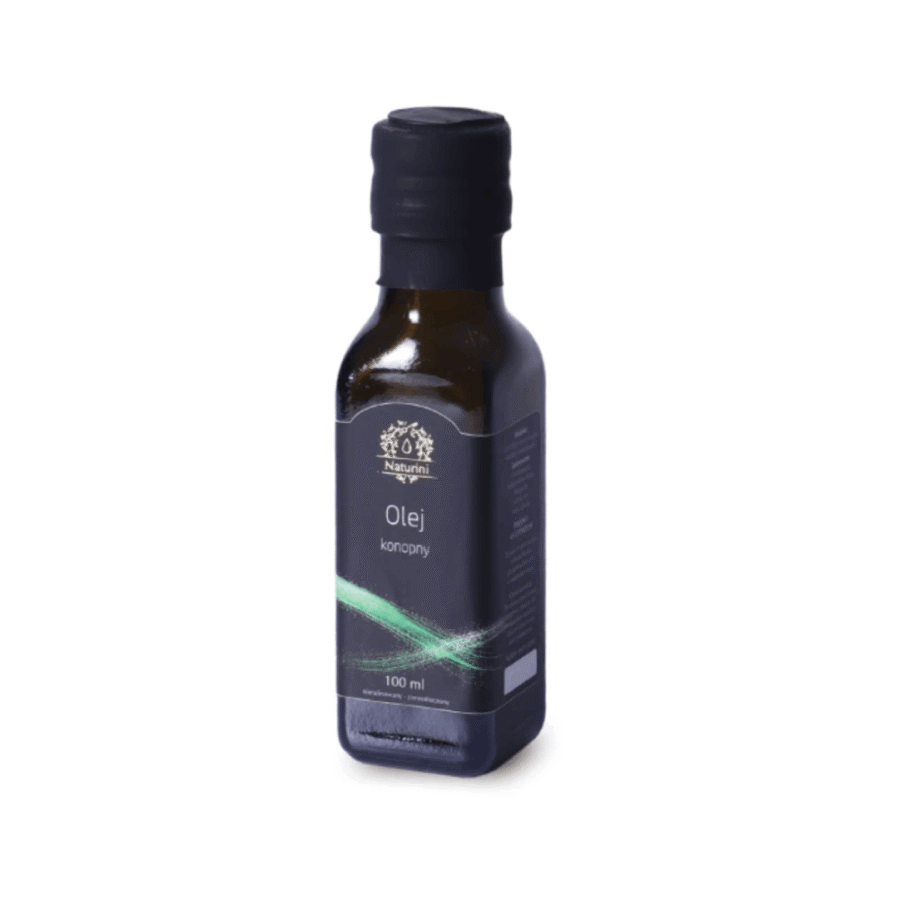 Olej konopny tłoczony na zimno - Naturini - 100 ml
