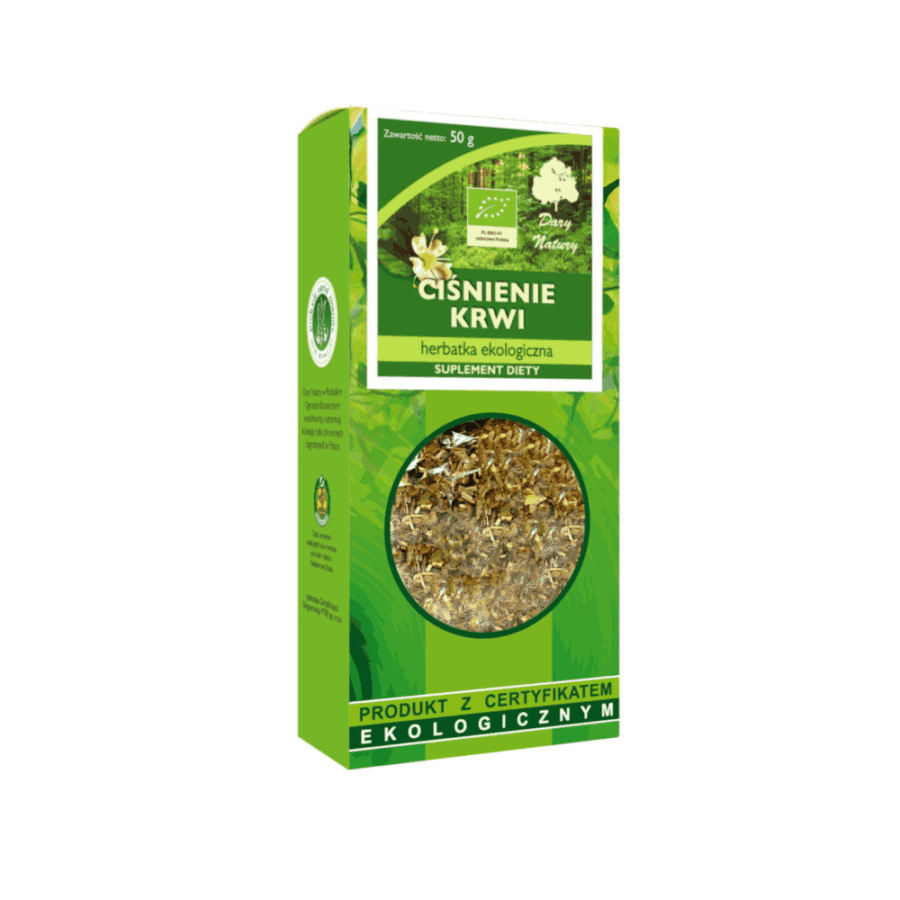 Herbatka Ciśnienie Krwi - ekologiczna - Dary Natury - 50g