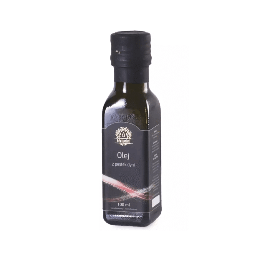 Olej z pestek dyni tłoczony na zimno - Naturini - 100 ml
