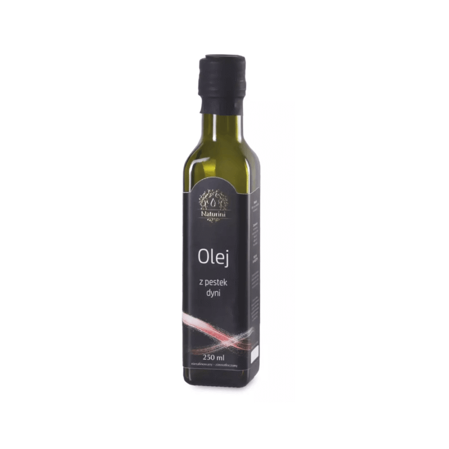 Olej z pestek dyni tłoczony na zimno - Naturini - 250 ml