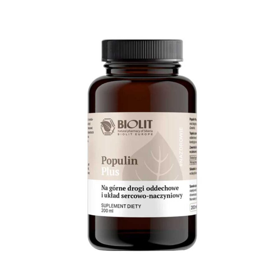 Populin Plus Biolit płyn - ekstrakt z topoli czarnej - 200 ml