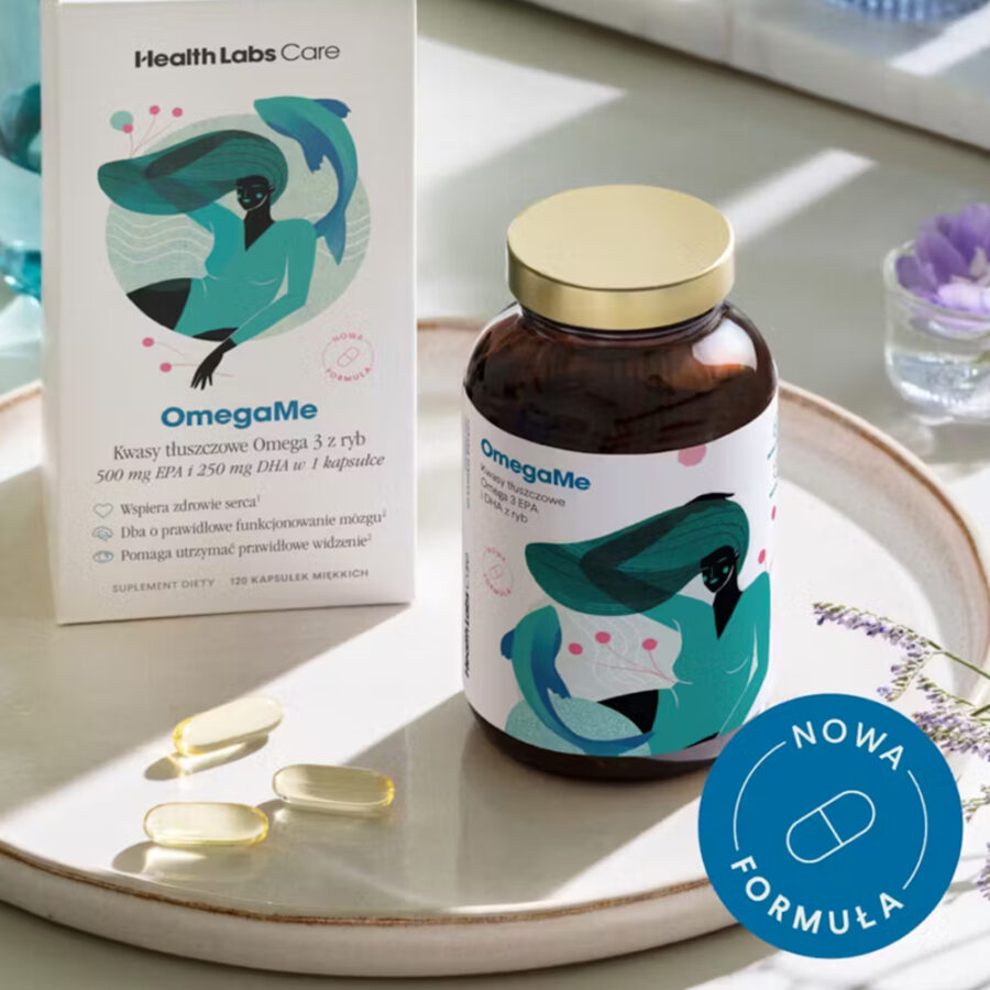 OmegaMe - Omega 3 EPA i DHA z ryb - Health Labs Care - 120 kapsułek