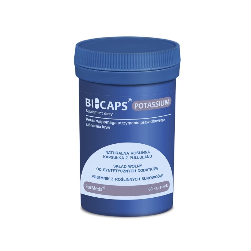 Bicaps Potassium - cytrynian potasu - ForMeds - 60 kapsułek