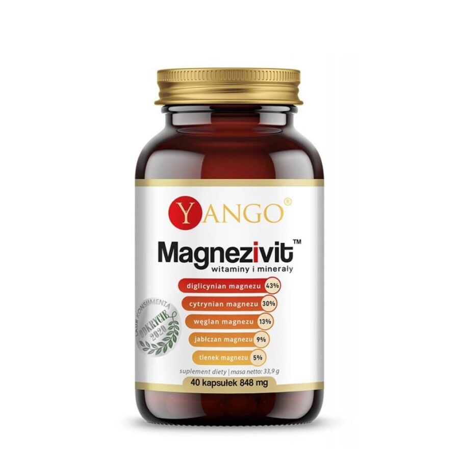 Magnezivit - magnez z witaminami z grupy B - Yango - 90 kapsułek
