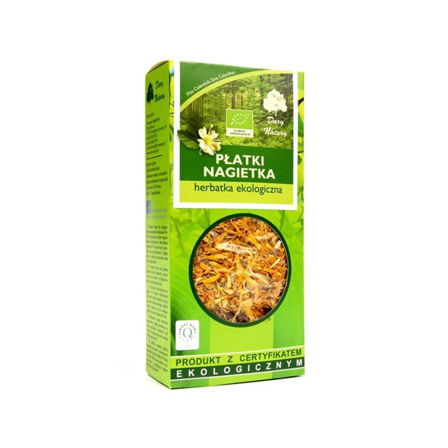 Płatki nagietka - ekologiczne - Dary Natury - 25g