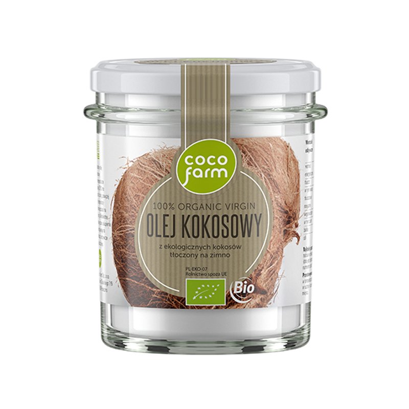 Olej kokosowy 100% organic virgin - Coco Farm - 240g