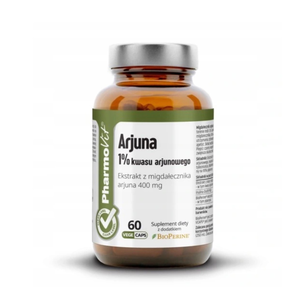 Arjuna 1% kwasu arjunowego - PharmoVit - 60 kapsułek