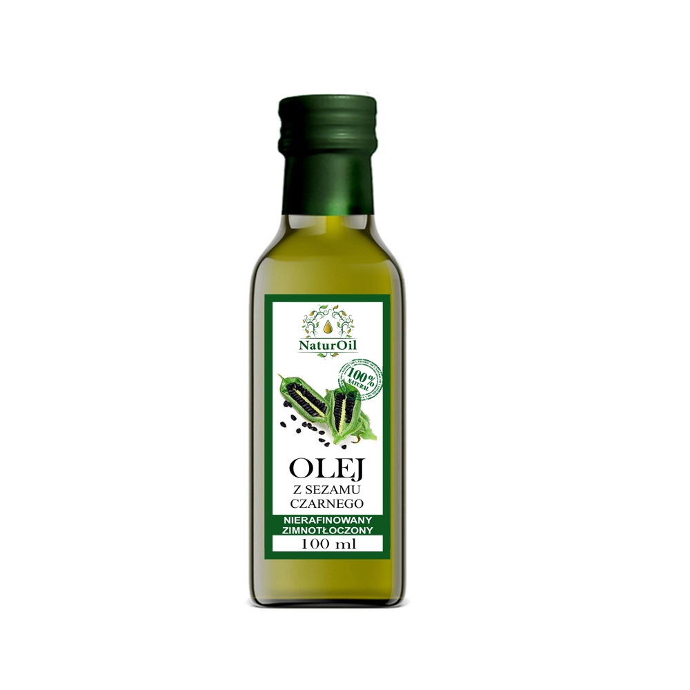 Olej sezamowy czarny - Naturini - 100 ml