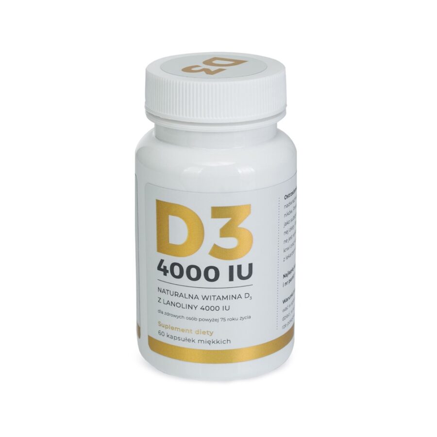 Witamina D3 z lanoliny 4000 IU - Visanto - 60 kapsułek