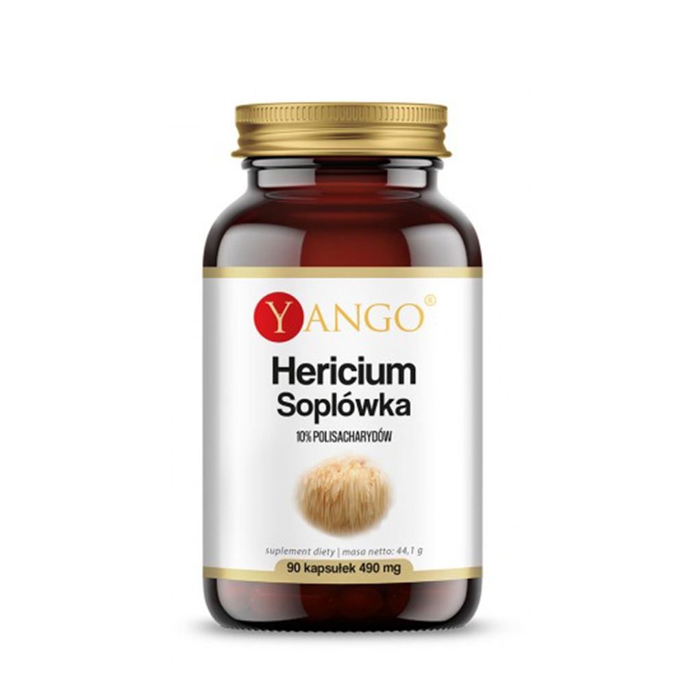 Hericium - Soplówka ekstrakt - Yango - 90 kapsułek