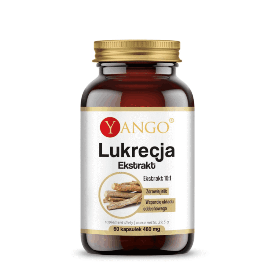 Lukrecja - ekstrakt 390 mg - Yango - 60 kapsułek