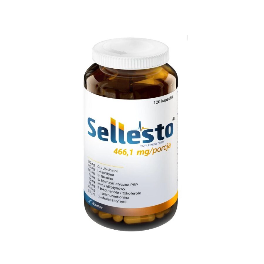 Sellesto Hauster - Q10 Ubichinol 200 mg - tokotrienol i tokoferol - 60 kapsułek