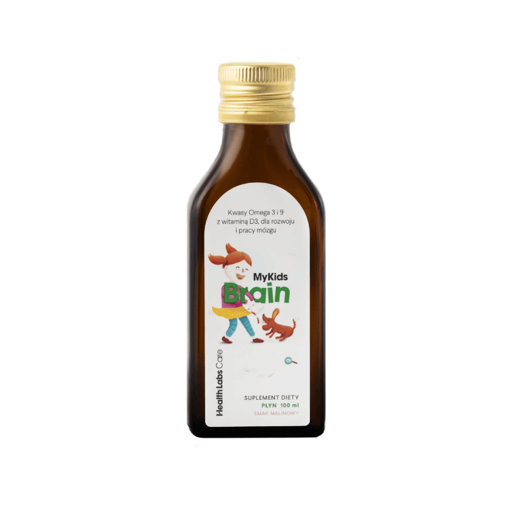 MyKids Brain - zestaw kwasów tłuszczowych - Health Labs Care - Omega - 100 ml