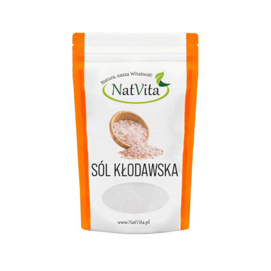 Sól kłodawska różowa miałka niejodowana - NatVita - 700g