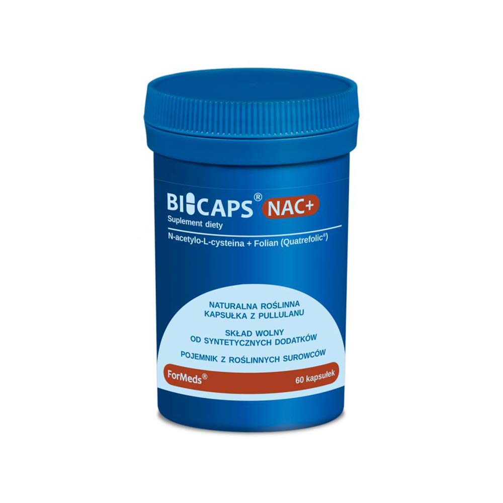 Bicaps NAC+ N-acetylo-L-cysteina 600 mg - ForMeds - 60 kapsułek