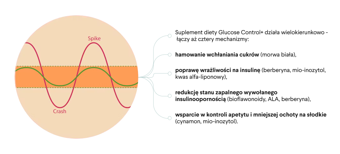 Glucose Control+ Health Labs Care - 90 kapsułek