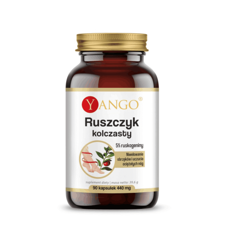 Ruszczyk kolczasty - zdrowie żył - Yango - 90 kapsułek