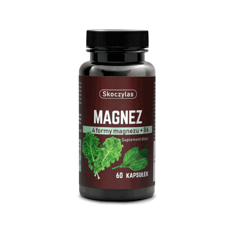 Magnez 4 formy z witaminą B6 - Skoczylas - 60 kapsułek
