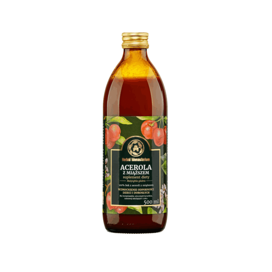 Acerola sok z miąższem - Herbal Monasterium - 500 ml
