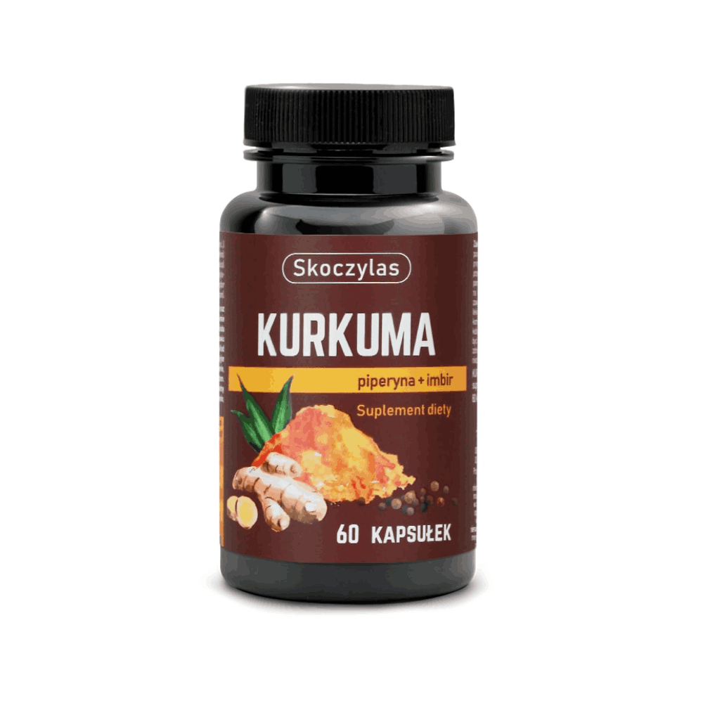 Kurkuma - piperyna + imbir - Skoczylas - 60 kapsułek