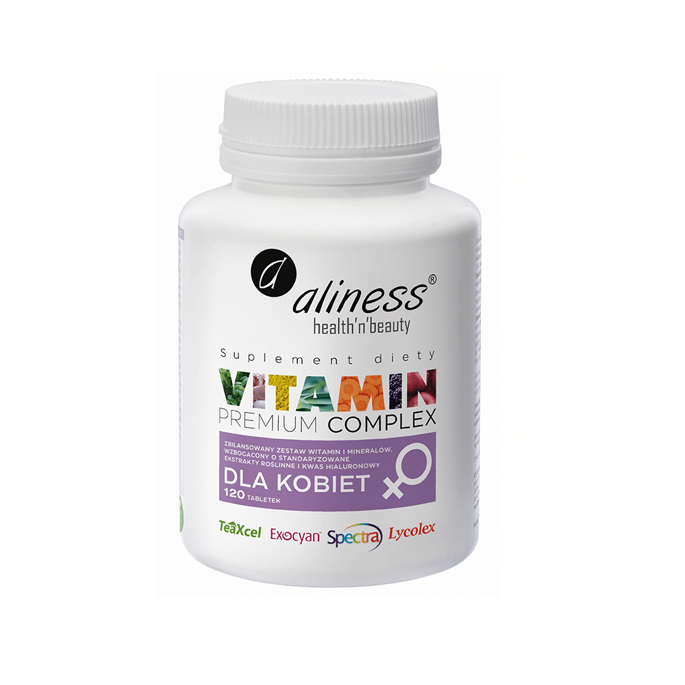 Premium Vitamin Complex dla kobiet - Aliness - 120 tabletek