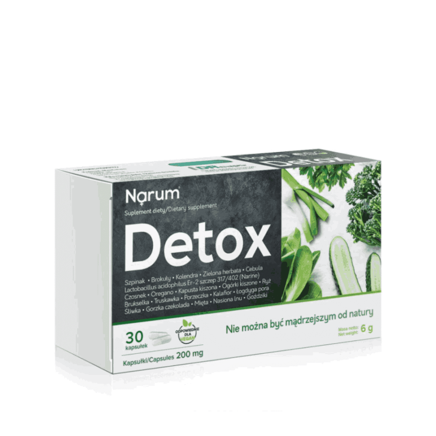 Narum Detox - DETOKSYKACJA ORGANIZMU - 75 kapsułek