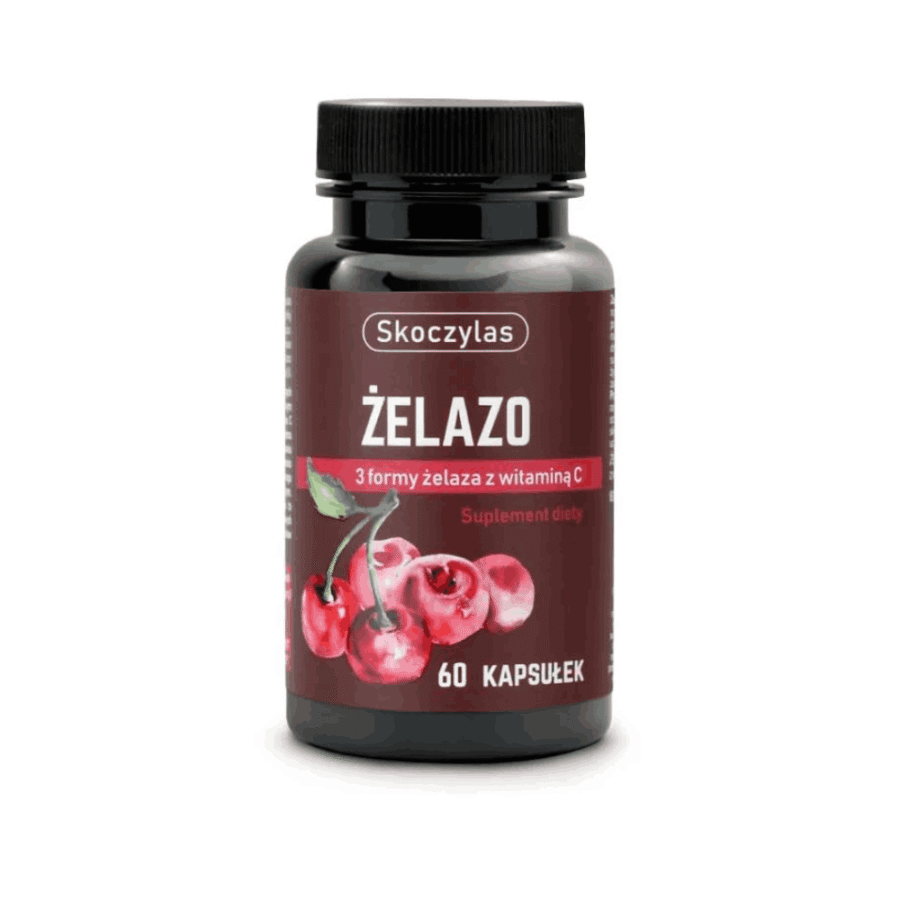 Żelazo 3 formy z witaminą C - Skoczylas - 60 kapsułek