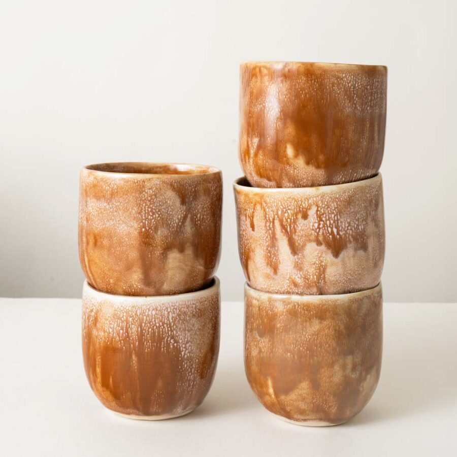 Czarka ceramiczna - brązowa - ceramika - RunoxKobe