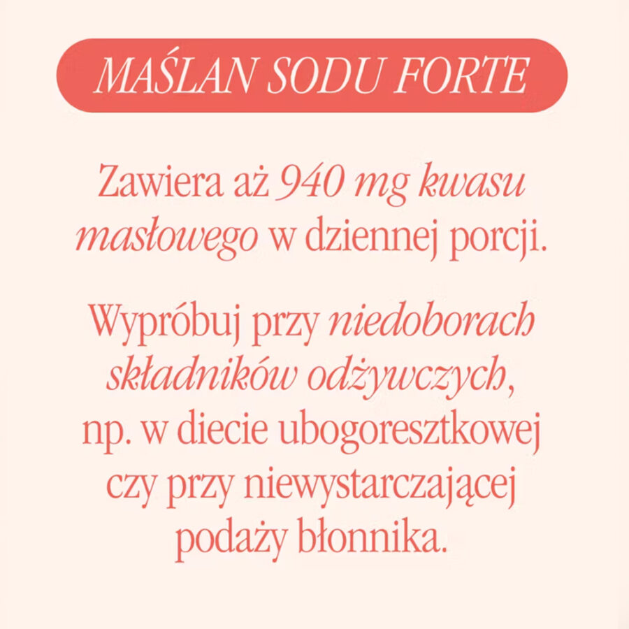 Maślan Sodu FORTE - Health Labs Care - 120 kapsułek