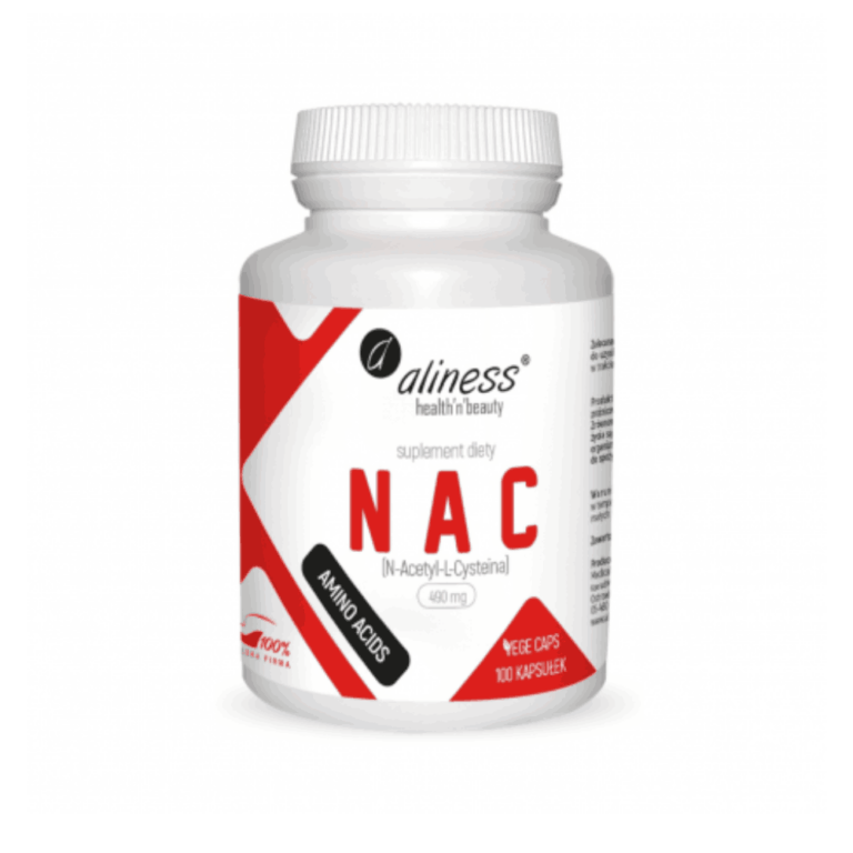 NAC N-Acetyl-L-Cysteine 490 mg - Aliness - 100 kapsułek