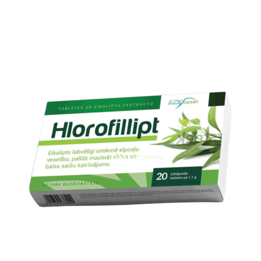 HLOROFILLIPT - naturalny antybiotyk - 20 tabletek do ssania