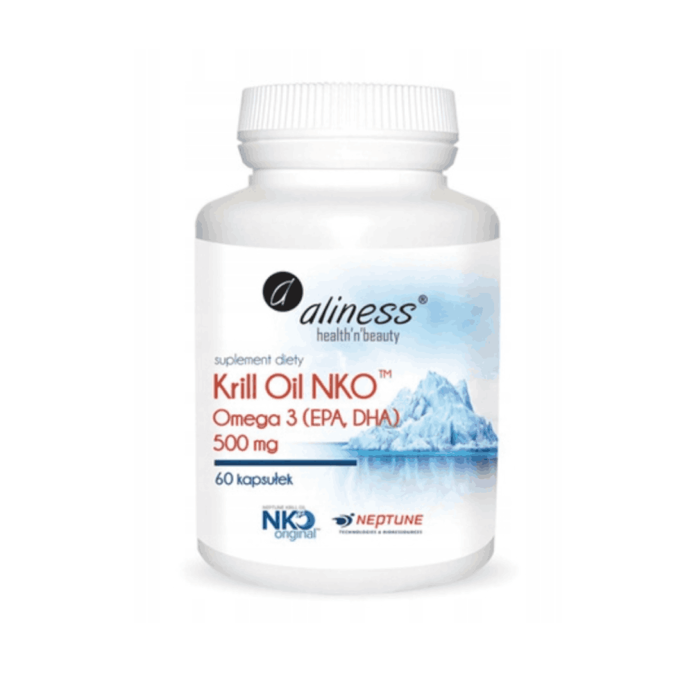 Krill Oil NKO Omega 3 z Astaksantyną - Aliness - 60 kapsułek