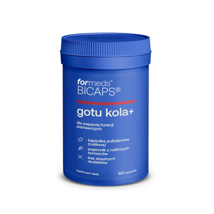 BICAPS gotu kola+cytykolina - Formeds - 30 kapsułek - funkcje poznawcze