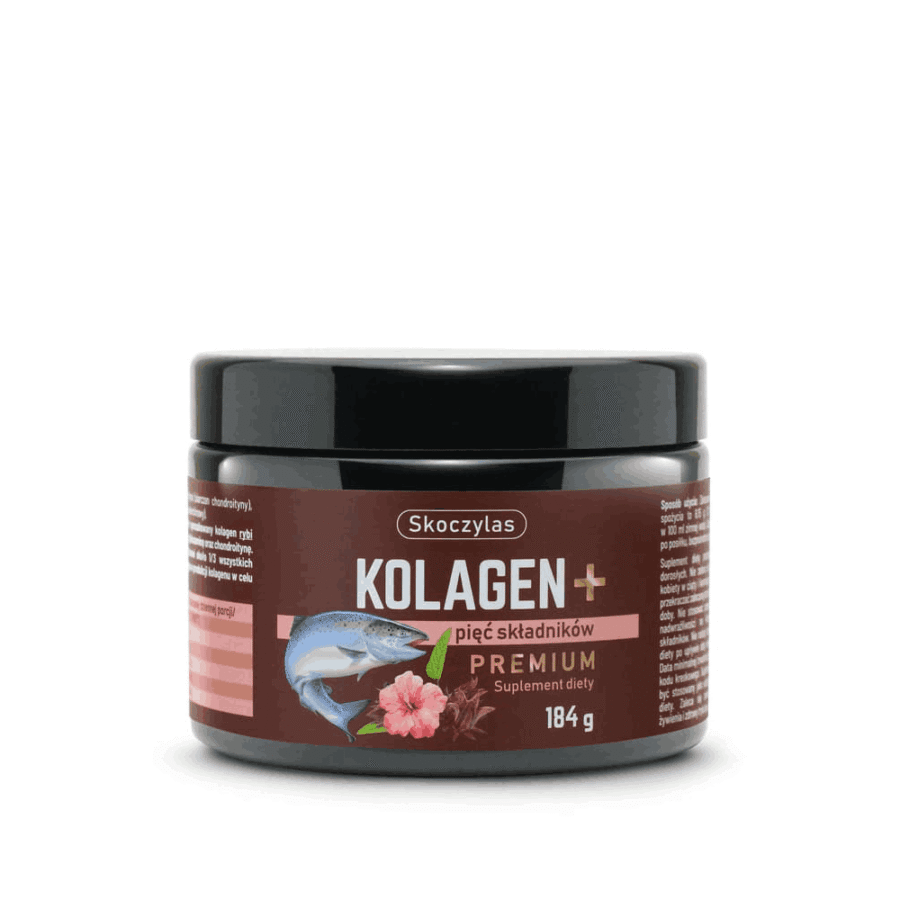 Kolagen + pięć składników PREMIUM - Skoczylas - 184 g
