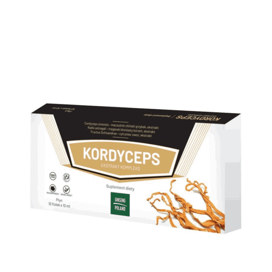 Kordyceps Ekstrakt Kompleks - Ginseng Poland - 10 fiolek x 10 ml