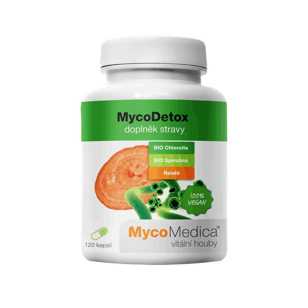 MycoDetox - Reishi - Chlorella - Spirulina - MycoMedica - 120 kapusłek