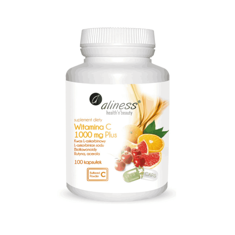 Witamina C 1000 mg Plus - Aliness - 100 kapsułek