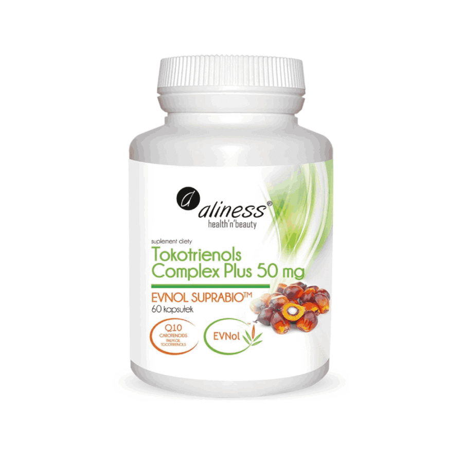 Tokotrienols Complex PLUS Witamina E - Aliness - 60 kapsułek