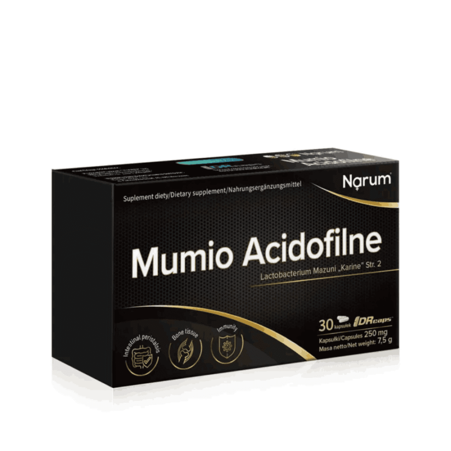 Mumio Acidofilne Narum - ZDROWA FLORA JELIT - 30 kapsułek