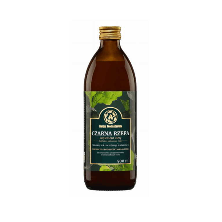 Sok z czarnej rzepy naturalny - Herbal Monasterium - 500 ml