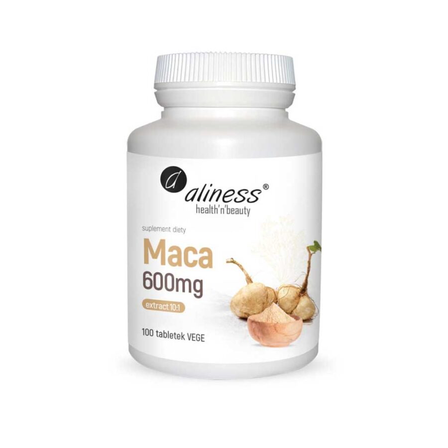 Maca ekstrakt 10:1 600 mg - Aliness - 100 tabletek